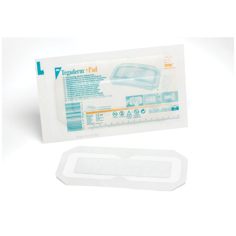 3M™ TEGADERM™ + PAD FILM DRESSING WITH NON-ADHERENT PAD