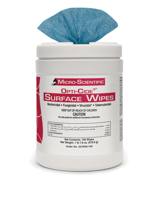 MICRO-SCIENTIFIC OPTI-CIDE3® DISINFECTANT SURFACE WIPES