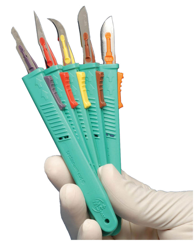 MYCO DISPOSABLE SAFETY SCALPELS TECHNO-CUT PLUS