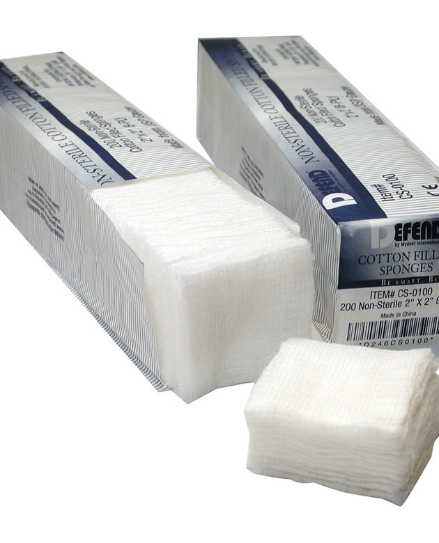MYDENT COTTON FILLED GAUZE SPONGES