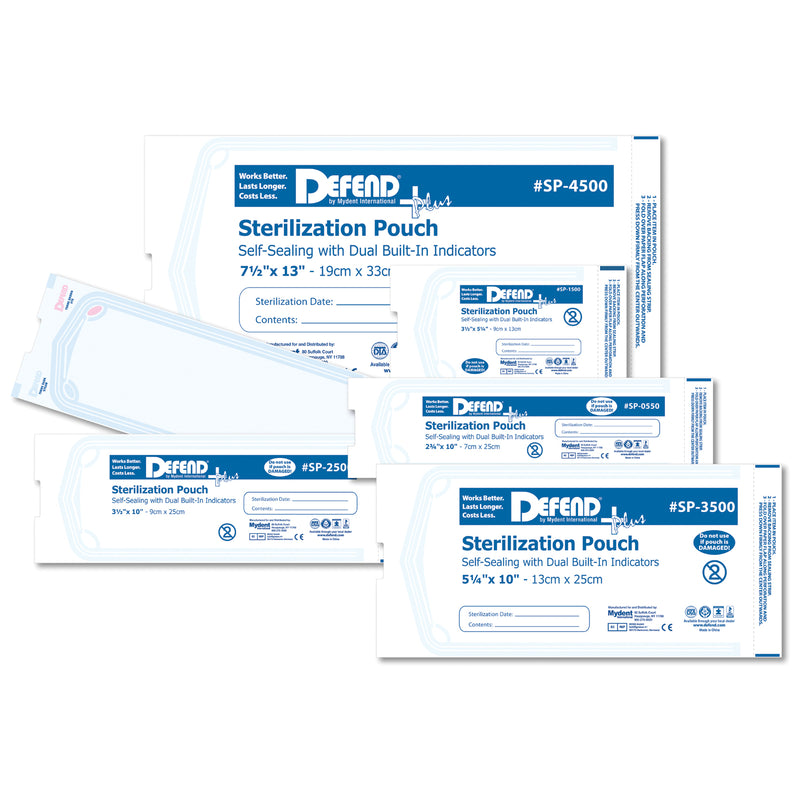 MYDENT DEFEND+PLUS STERILIZATION POUCHES