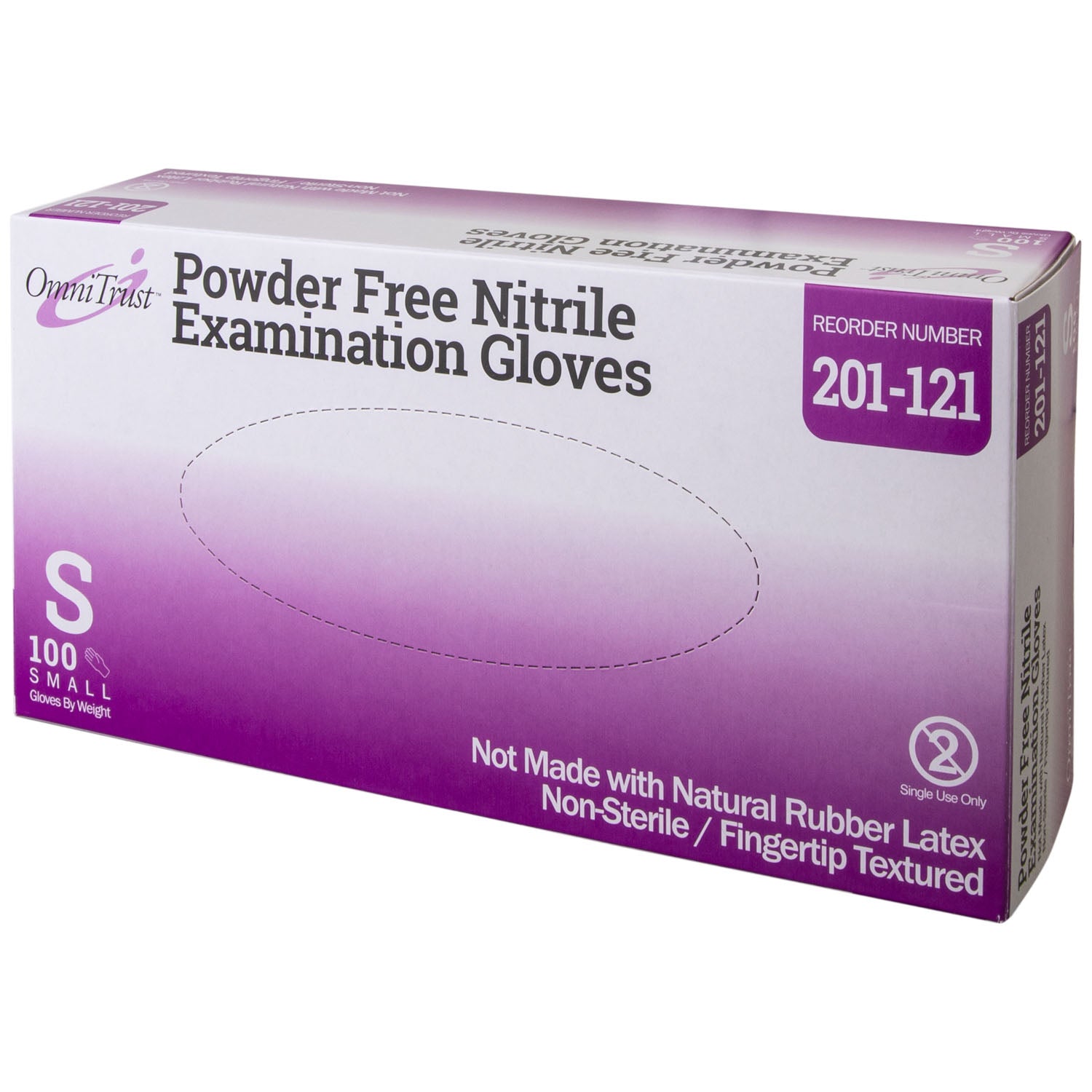 OMNI INTERNATIONAL OMNITRUST™ NITRILE POWDER FREE EXAMINATION GLOVE
