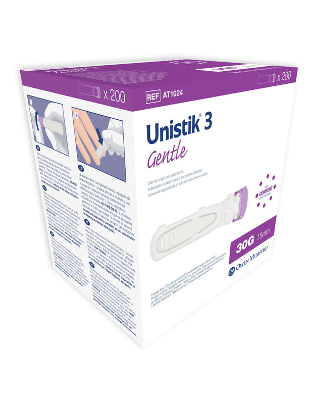 OWEN MUMFORD UNISTIK® 3 PRE-SET SINGLE USE SAFETY LANCETS