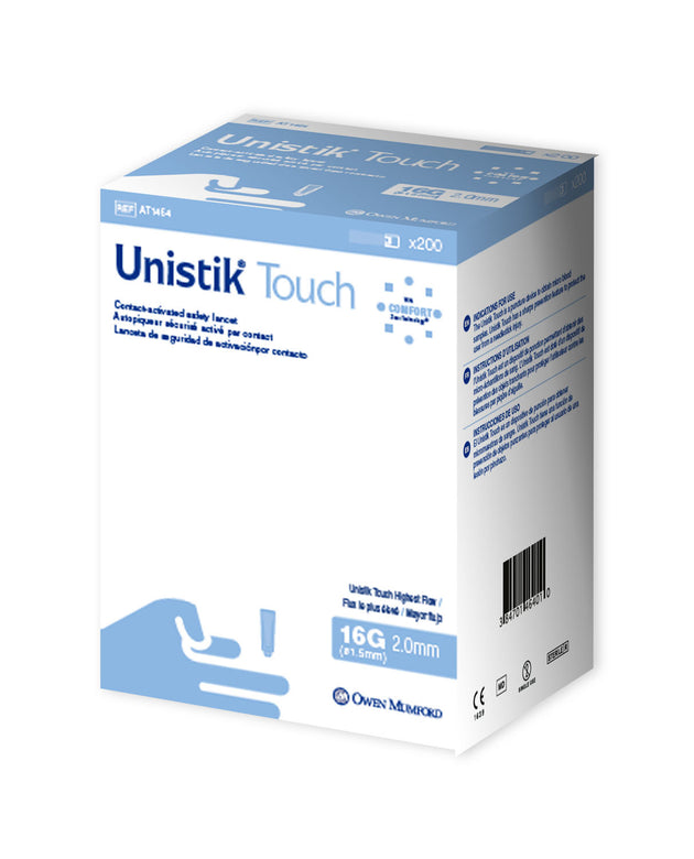 OWEN MUMFORD UNISTIK® TOUCH™ SINGLE USE SAFETY LANCET