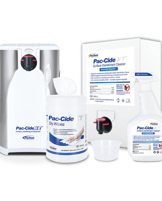PACDENT PAC-CIDE XT™ SURFACE DISINFECTANT CLEANER KITS