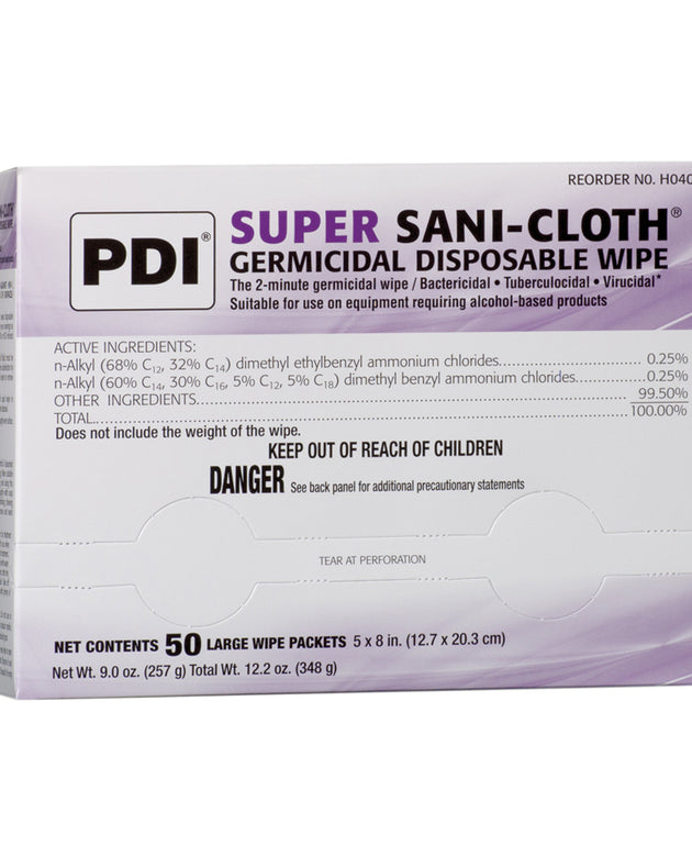 PDI SUPER SANI-CLOTH® GERMICIDAL DISPOSABLE WIPE