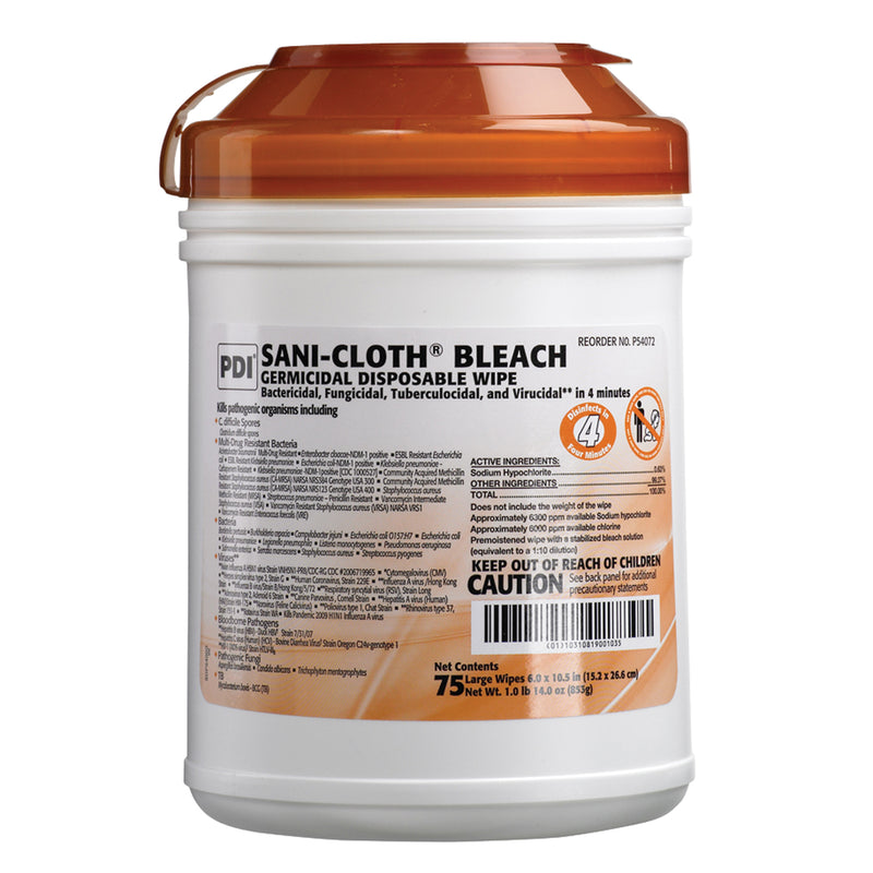 PDI SANI-CLOTH® BLEACH GERMICIDAL DISPOSABLE WIPE