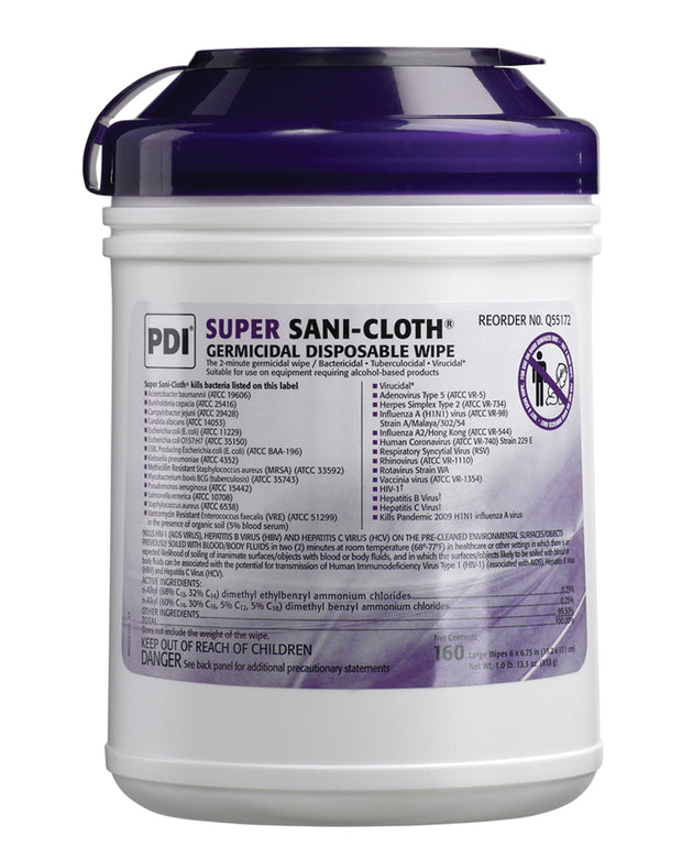 PDI SUPER SANI-CLOTH® GERMICIDAL DISPOSABLE WIPE