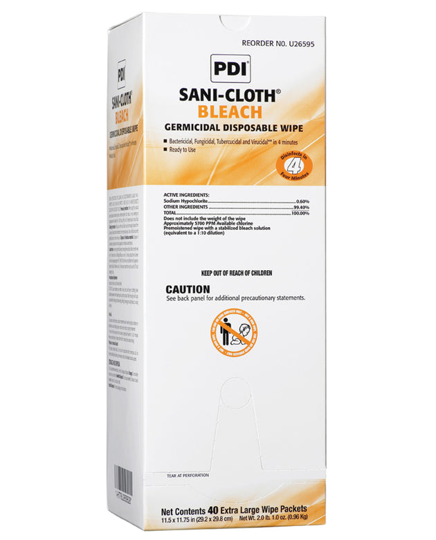 PDI SANI-CLOTH® BLEACH GERMICIDAL DISPOSABLE WIPE