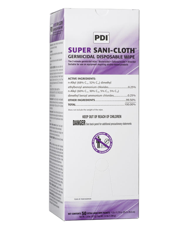PDI SUPER SANI-CLOTH® GERMICIDAL DISPOSABLE WIPE
