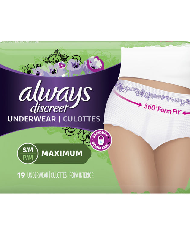 P&G DISTRIBUTING ALWAYS® DISCREET UNDERWEAR