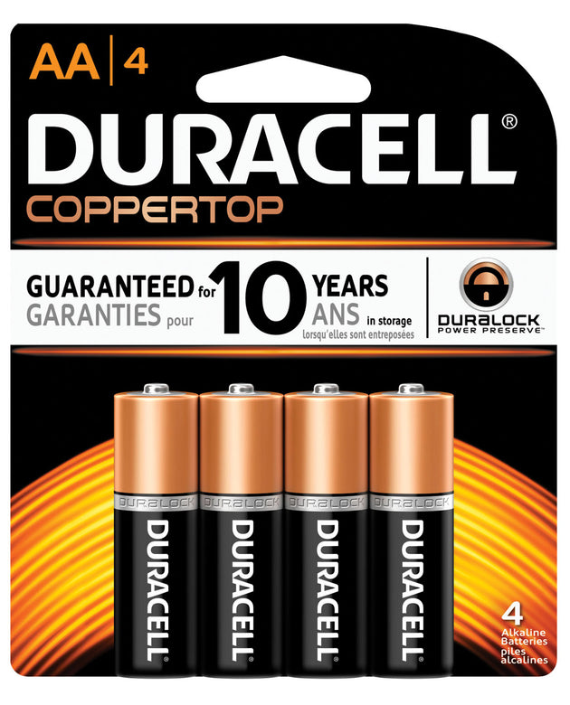 DURACELL® COPPERTOP® ALKALINE RETAIL BATTERY WITH DURALOCK POWER PRESERVE™ TECHNOLOGY