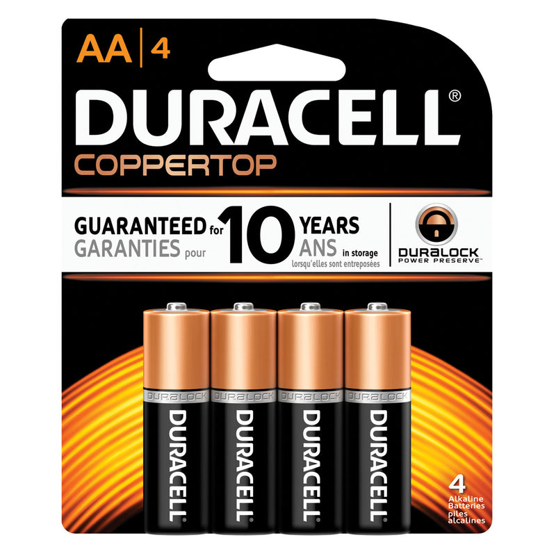 DURACELL® COPPERTOP® ALKALINE RETAIL BATTERY WITH DURALOCK POWER PRESERVE™ TECHNOLOGY