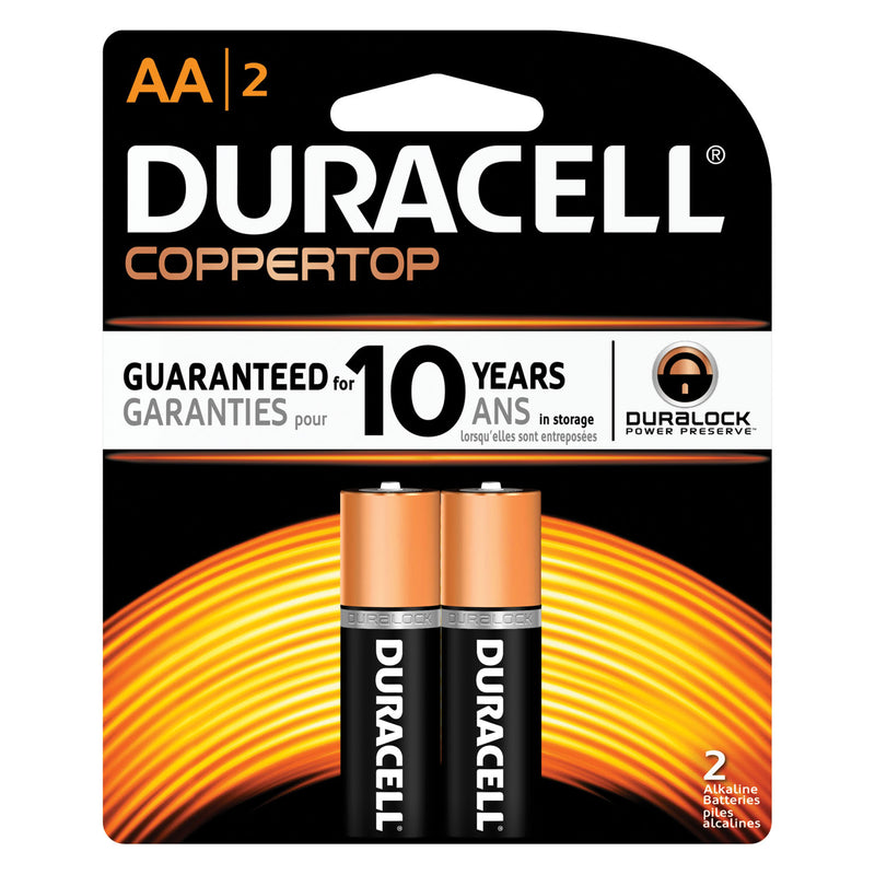 DURACELL® COPPERTOP® ALKALINE RETAIL BATTERY WITH DURALOCK POWER PRESERVE™ TECHNOLOGY