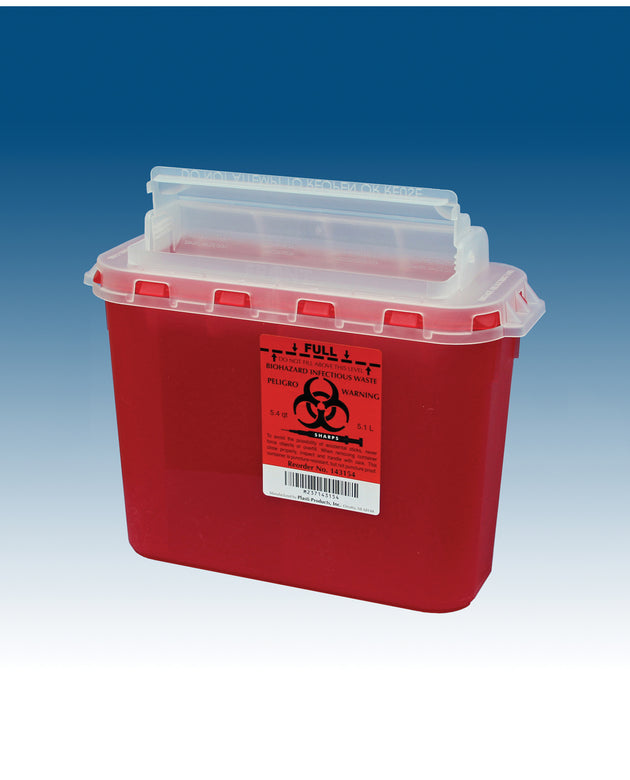 PLASTI WALL MOUNTED SHARPS DISPOSAL SYSTEM