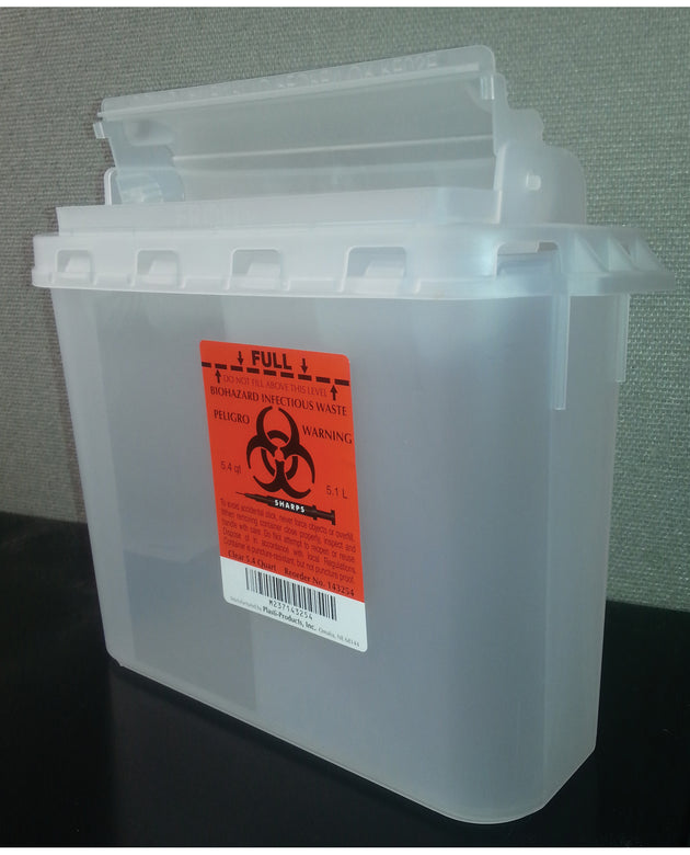 PLASTI WALL MOUNTED SHARPS DISPOSAL SYSTEM