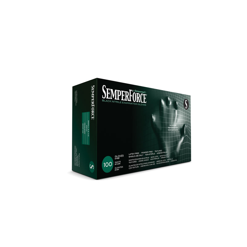 SEMPERMED SEMPERFORCE NITRILE EXAM POWDER FREE TEXTURED GLOVE