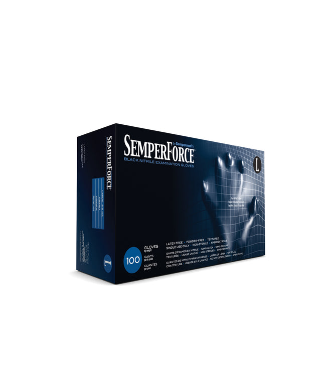 SEMPERMED SEMPERFORCE NITRILE EXAM POWDER FREE TEXTURED GLOVE