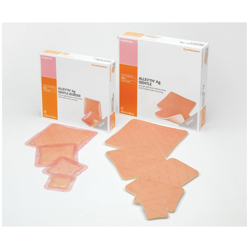 SMITH & NEPHEW ALLEVYN™ AG GENTLE BORDER ADHESIVE DRESSINGS