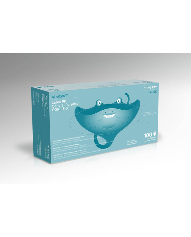 VENTYV CORE 5.0 LATEX GENERAL PURPOSE GLOVES (STINGRAY)