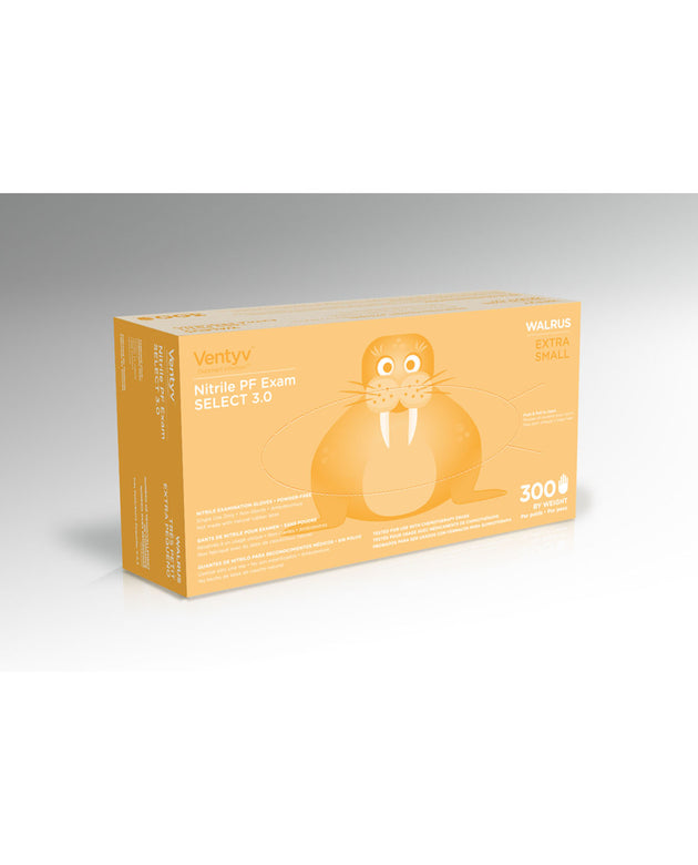 VENTYV NITRILE POWDER FREE EXAM GLOVE SELECT 3.0 (WALRUS)