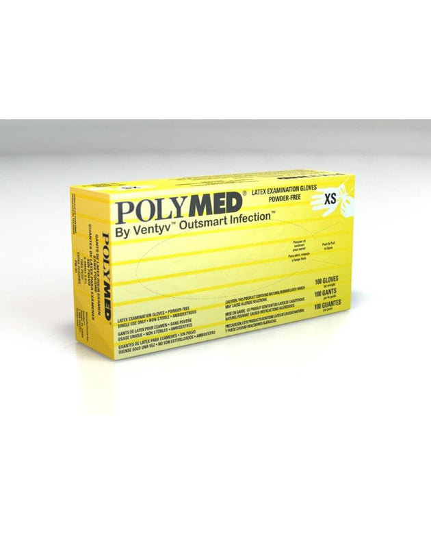 VENTYV POLYMED LATEX EXAM POWDER-FREE GLOVES