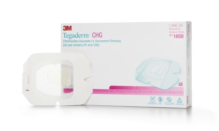3M™ TEGADERM™ CHG CHLORHEXIDINE GLUCONATE IV SECUREMENT DRESSING