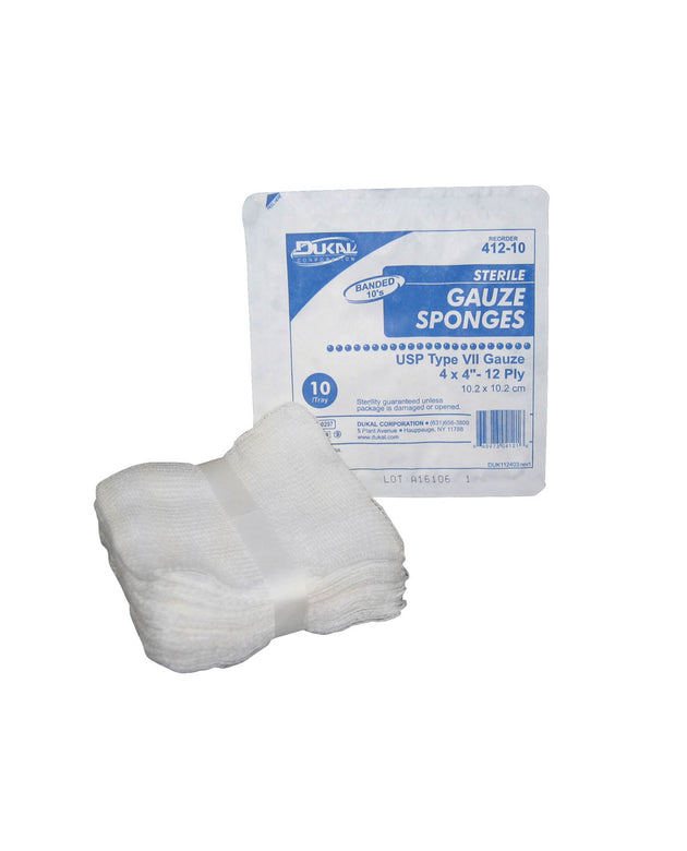 DUKAL WOVEN COTTON GAUZE SPONGES
