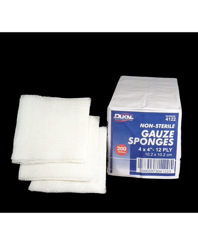 DUKAL WOVEN COTTON GAUZE SPONGES