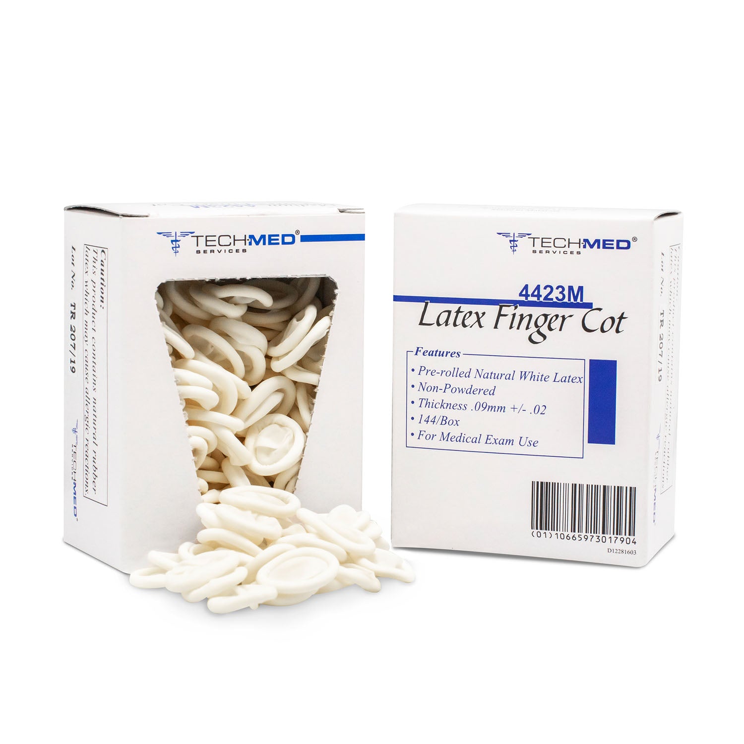 TECH-MED LATEX FINGER COTS