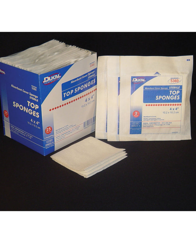 DUKAL TOP SPONGES - NON-WOVEN FACING COVER SPONGE