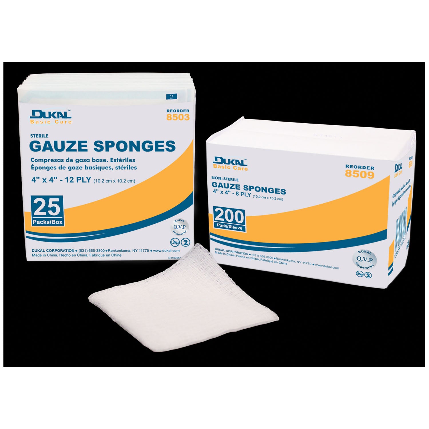 DUKAL BASIC GAUZE SPONGES