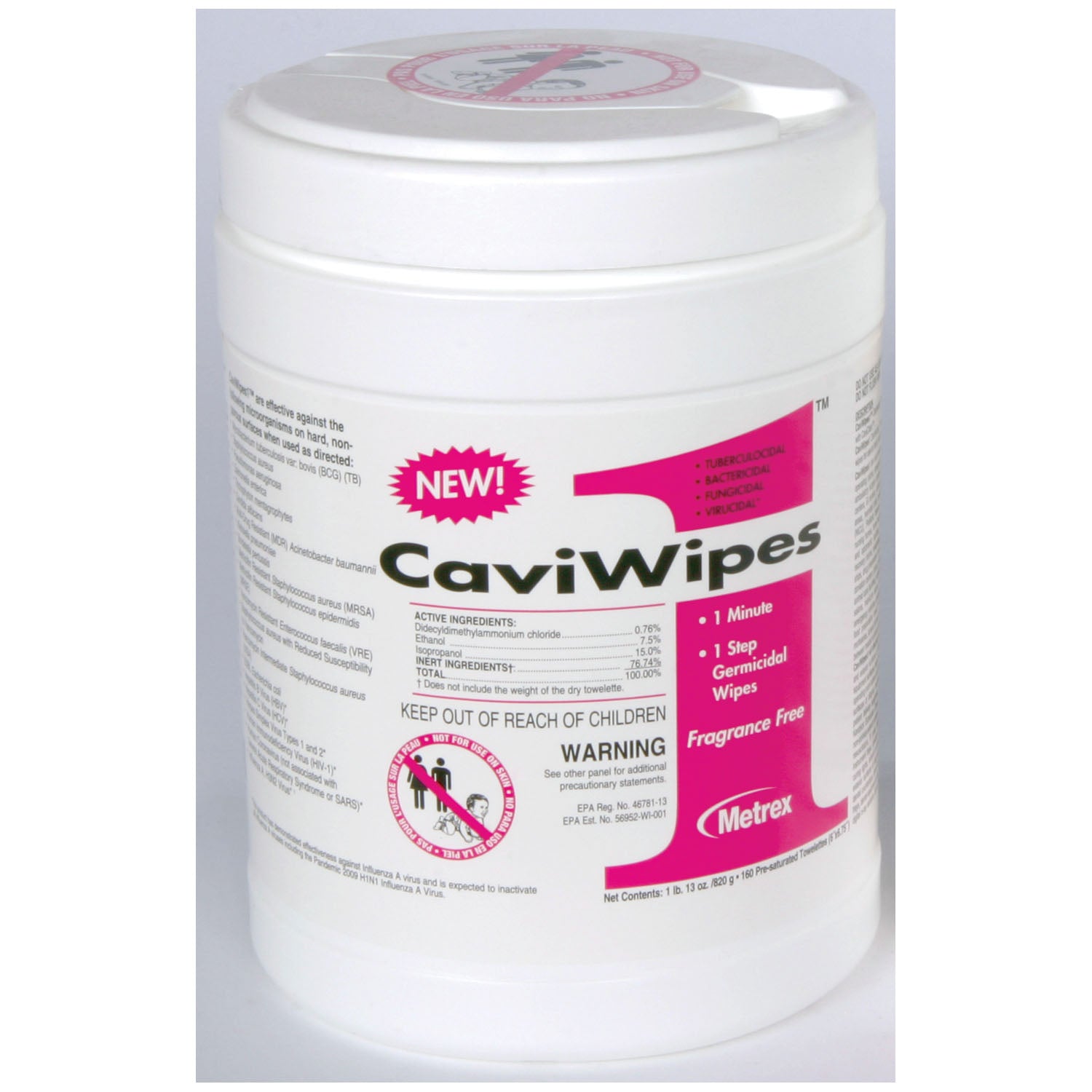 METREX CAVIWIPES1™ SURFACE DISINFECTANT