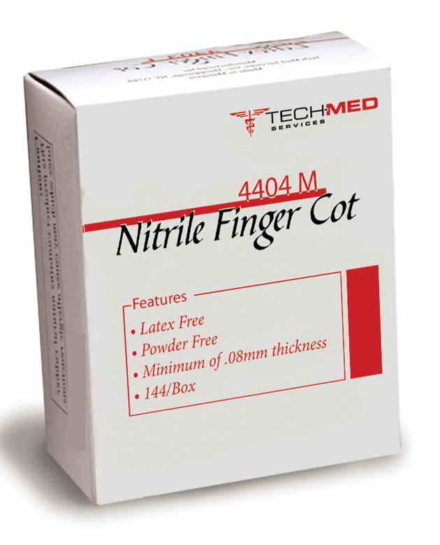 TECH-MED NITRILE FINGER COTS