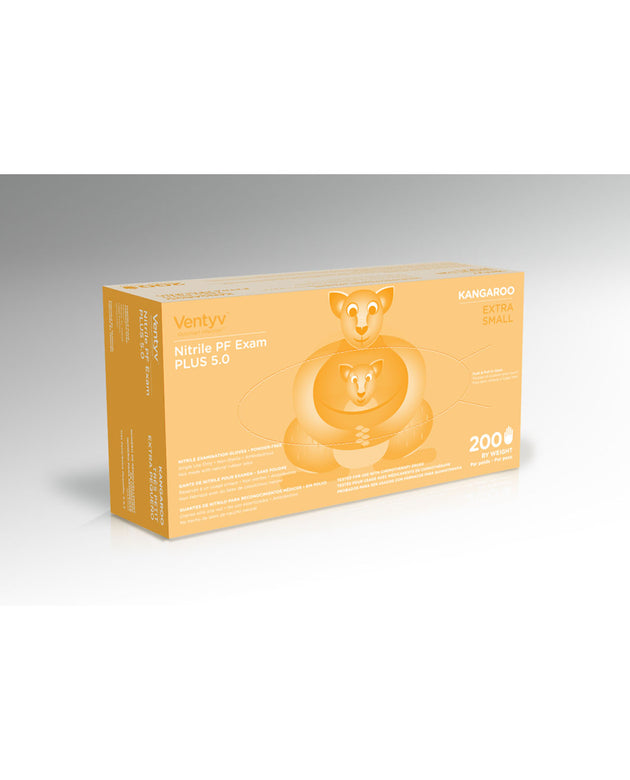 VENTYV NITRILE POWDER FREE EXAM GLOVE PLUS 5.0 (KANGAROO)