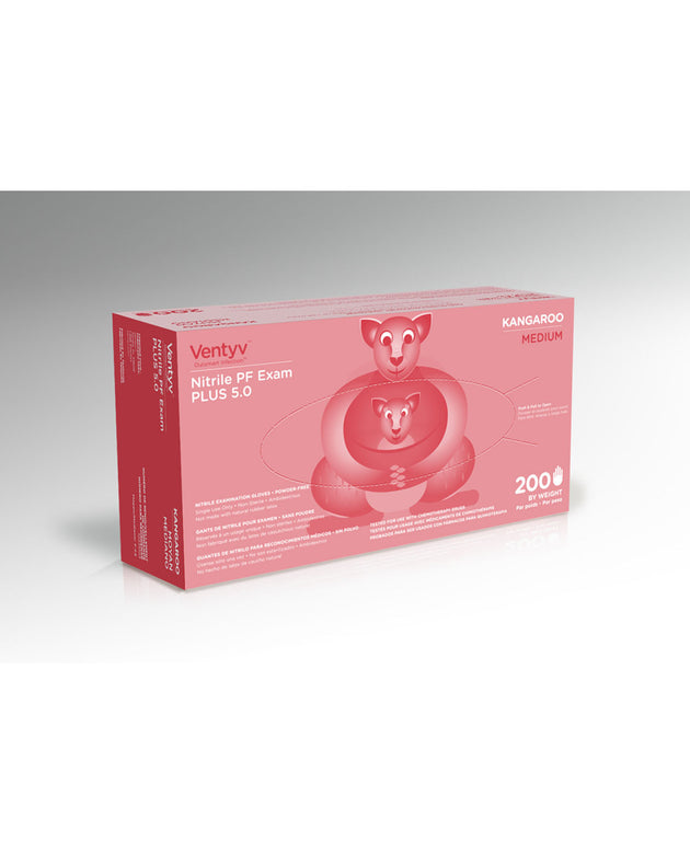 VENTYV NITRILE POWDER FREE EXAM GLOVE PLUS 5.0 (KANGAROO)