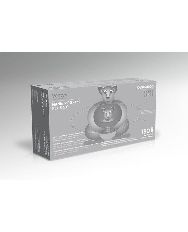 VENTYV NITRILE POWDER FREE EXAM GLOVE PLUS 5.0 (KANGAROO)