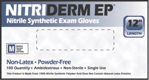 INNOVATIVE NITRIDERM® EP NITRILE SYNTHETIC POWDER-FREE EXAM GLOVES