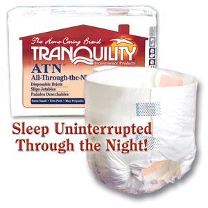 PRINCIPLE BUSINESS TRANQUILITY® ALL-THROUGH-THE-NIGHT DISPOSABLE BRIEFS
