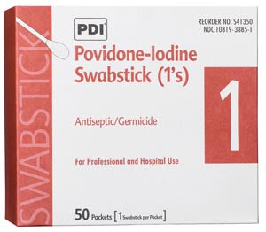 PDI PVP IODINE SWABSTICK