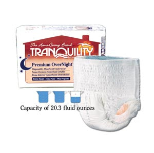 PRINCIPLE BUSINESS TRANQUILITY® PREMIUM OVERNIGHT™ DISPOSABLE ABSORBENT UNDERWEAR