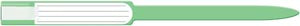 MEDICAL ID SOLUTIONS 12" SELF ADHESION INSERT WRISTBANDS - SOFT VINYL