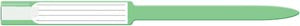 MEDICAL ID SOLUTIONS 12" SELF ADHESION INSERT WRISTBANDS - SOFT VINYL