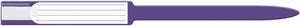 MEDICAL ID SOLUTIONS 12" SELF ADHESION INSERT WRISTBANDS - SOFT VINYL