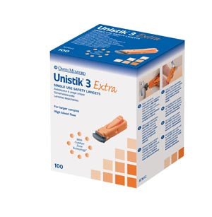 OWEN MUMFORD UNISTIK® 3 PRE-SET SINGLE USE SAFETY LANCETS
