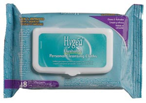 PDI HYGEA® FLUSHABLE PERSONAL CLEANSING CLOTHS