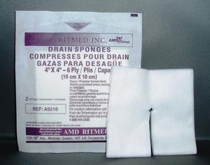 AMD MEDICOM TRACH & IV NON-WOVEN DRESSING SPONGES