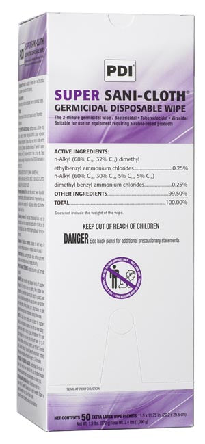 PDI SUPER SANI-CLOTH® GERMICIDAL DISPOSABLE WIPE