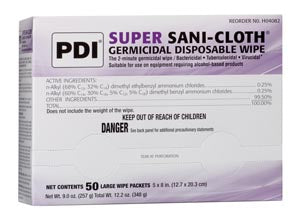 PDI SUPER SANI-CLOTH® GERMICIDAL DISPOSABLE WIPE
