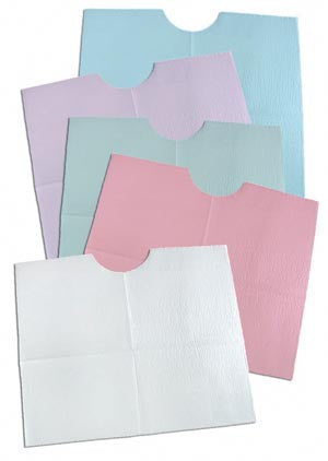 TIDI 3-PLY TISSUE/POLY CONTOUR BIB